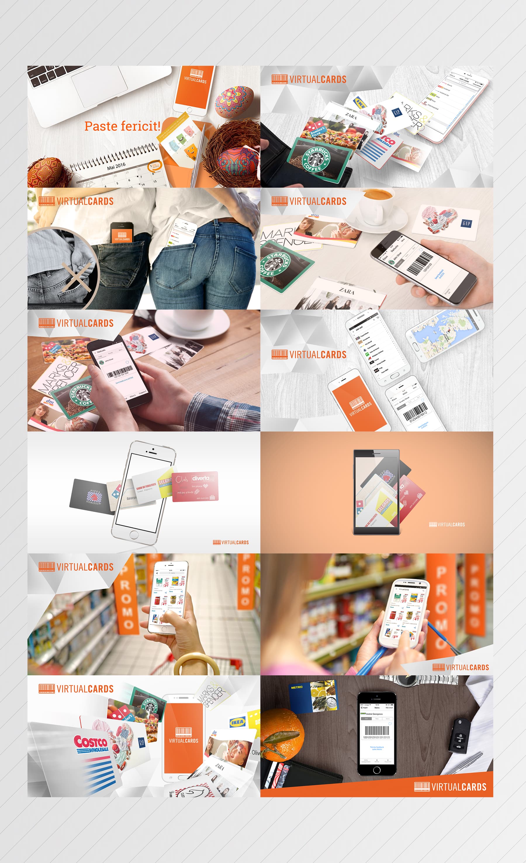Virtual Cards Online Banners — Grafikdesign & Motion Graphics project by Level UI for Virtual Cards